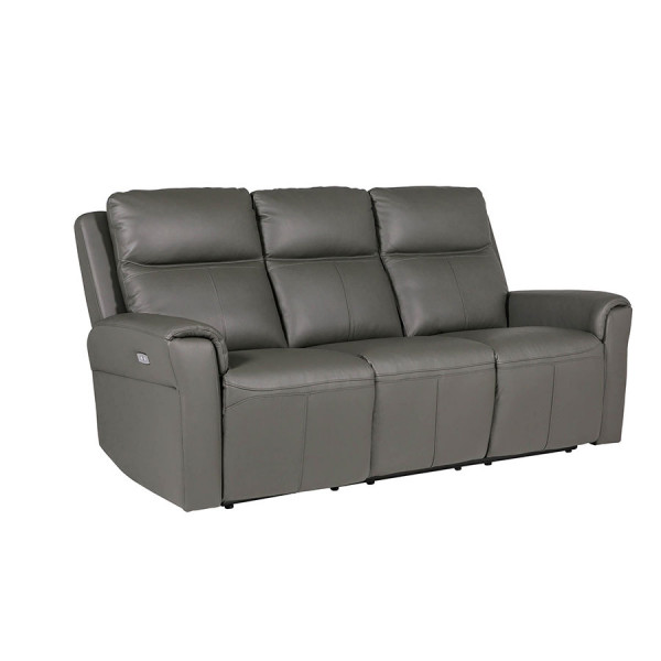 Regent 3 Seater Electric Recliner Leather Ash